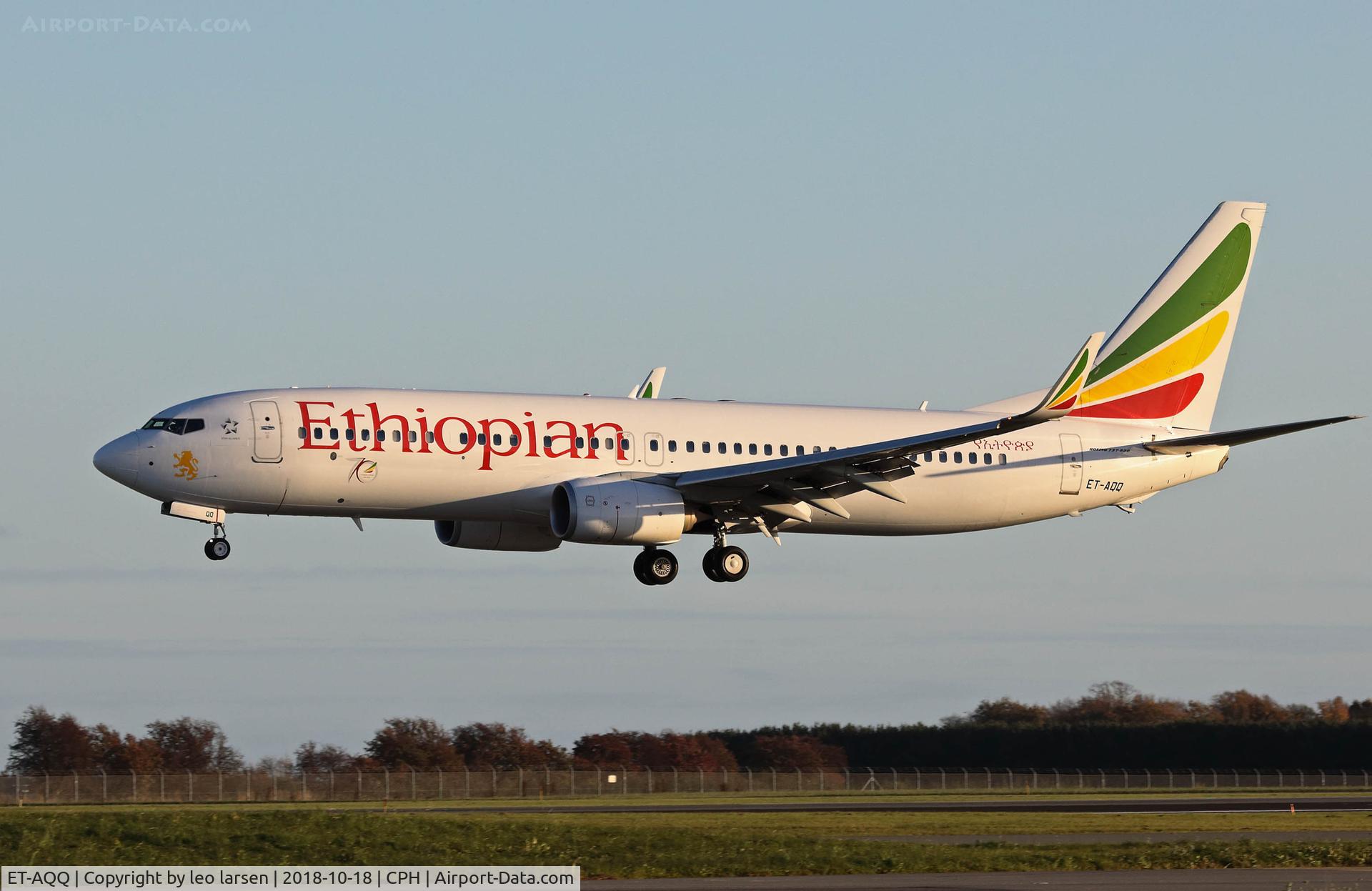 ET-AQQ, 2015 Boeing 737-860 C/N 40970, Copenhagen 18.10.2018. P4G meeting