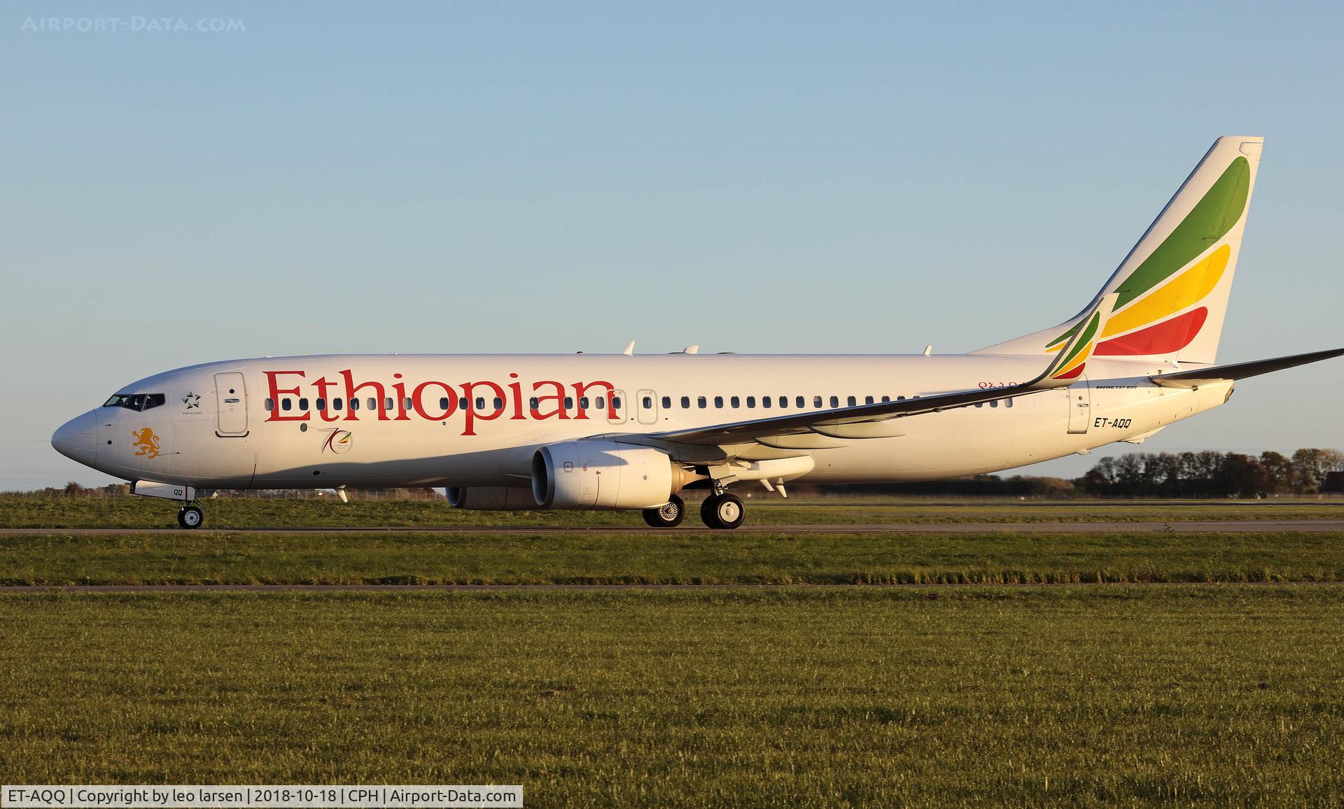 ET-AQQ, 2015 Boeing 737-860 C/N 40970, Copenhagen 18.10.2018