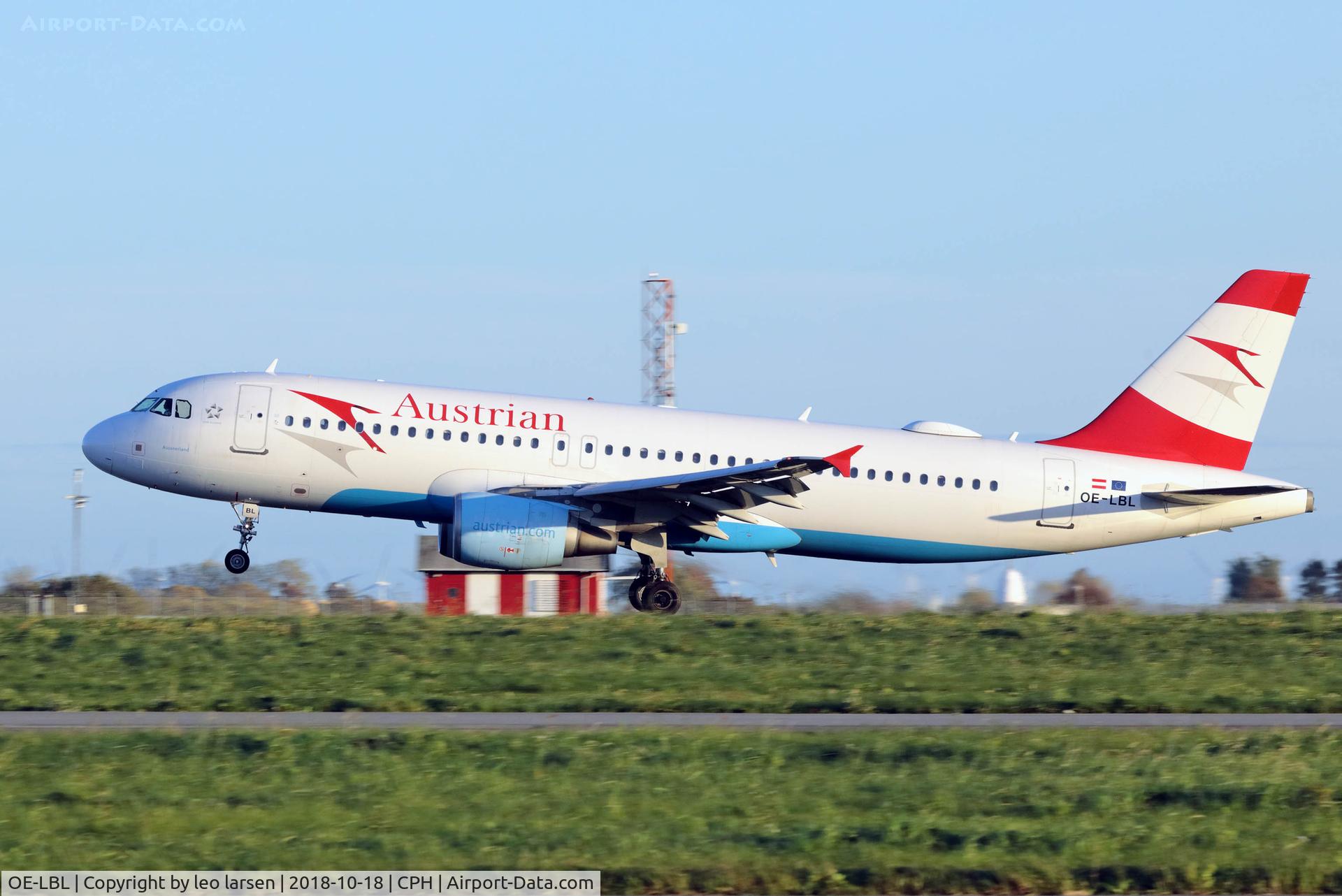 OE-LBL, 2003 Airbus A320-214 C/N 2009, Copenhagen 18.10.2018