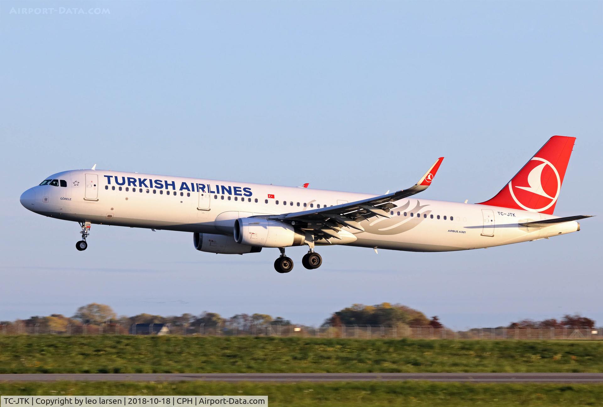 TC-JTK, 2016 Airbus A321-231 C/N 7146, Copenhagen 18.10.2018