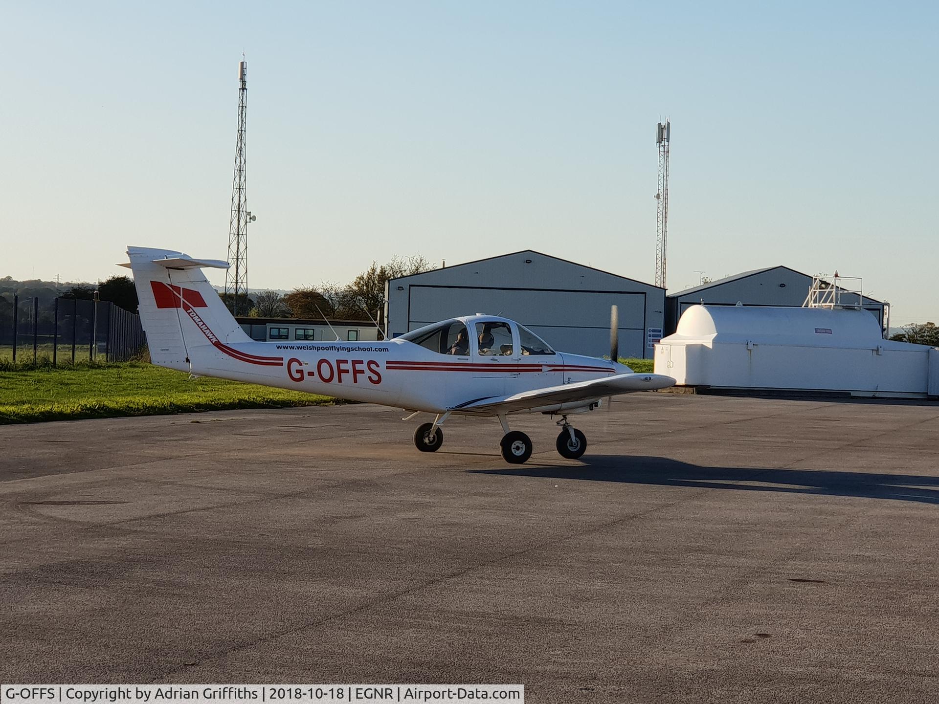 G-OFFS, 1978 Piper PA-38-112 Tomahawk Tomahawk C/N 38-78A0524, Hawarden Airport