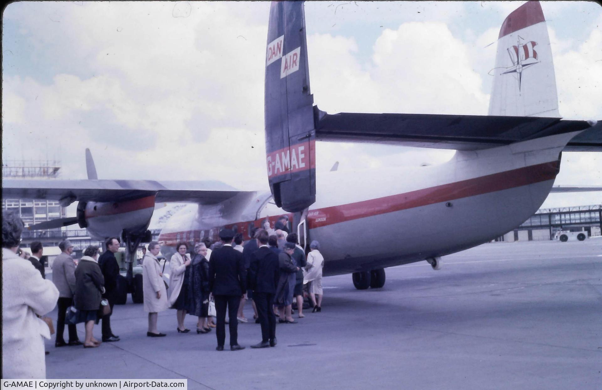 G-AMAE, 1950 Airspeed AS57 Ambassador 2 C/N 5227, taken from personal slide