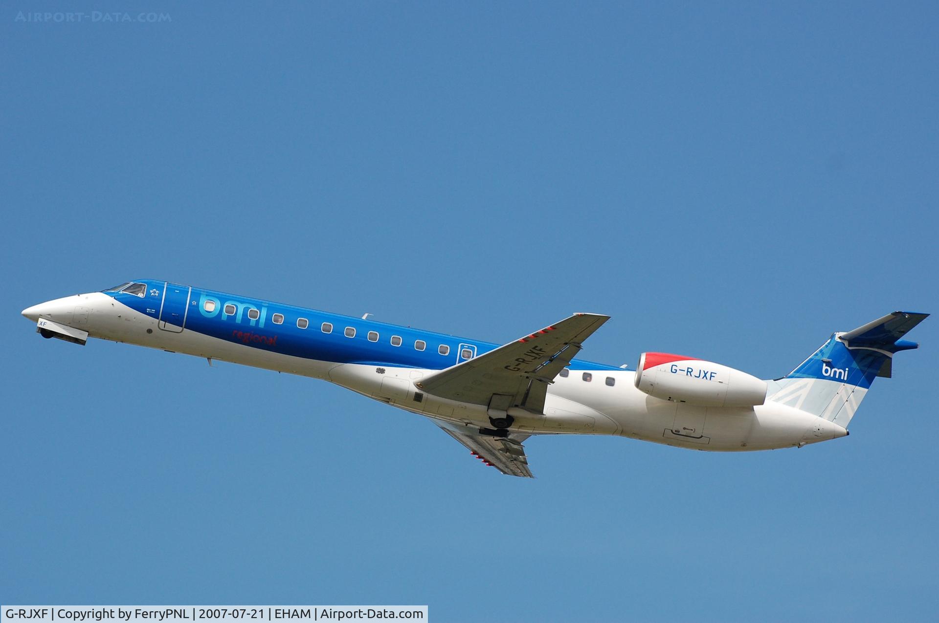 G-RJXF, 2000 Embraer EMB-145EP (ERJ-145EP) C/N 145280, British Midland ERJ145 taking-off.