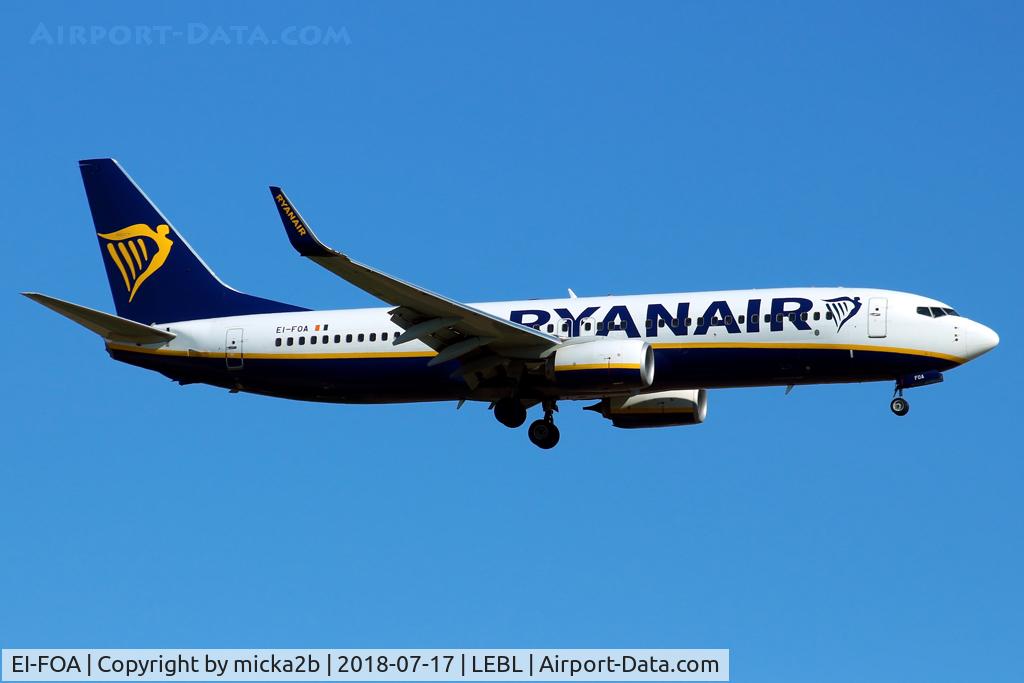 EI-FOA, 2015 Boeing 737-8AS C/N 44708, Landing