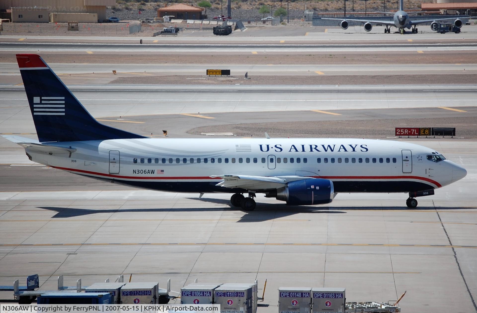 N306AW, 1990 Boeing 737-3G7 C/N 24633, US B733 sold to Conviasa in 2008