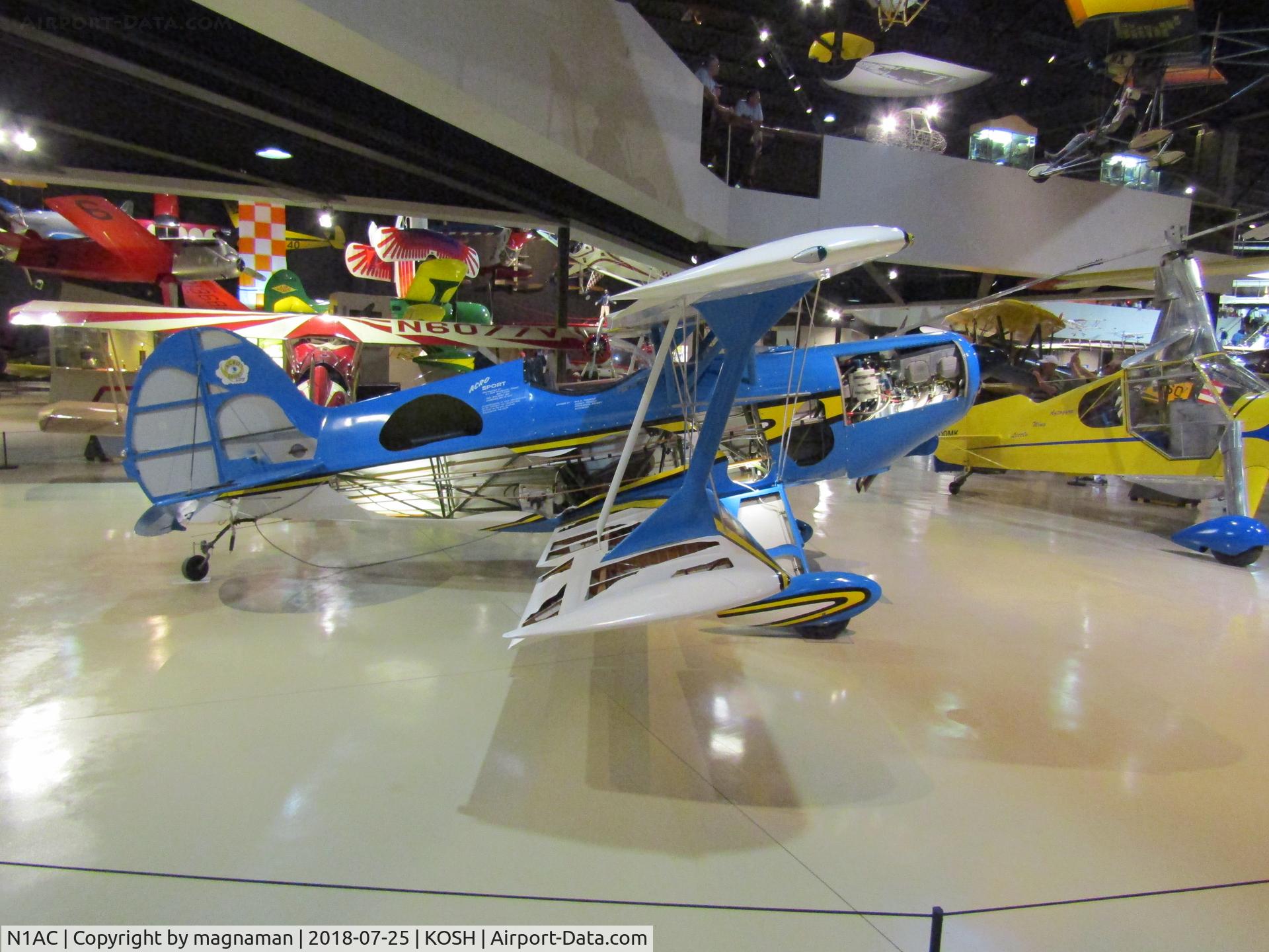 N1AC, 1971 EAA Acro Sport I C/N 3138, at EAA musuem