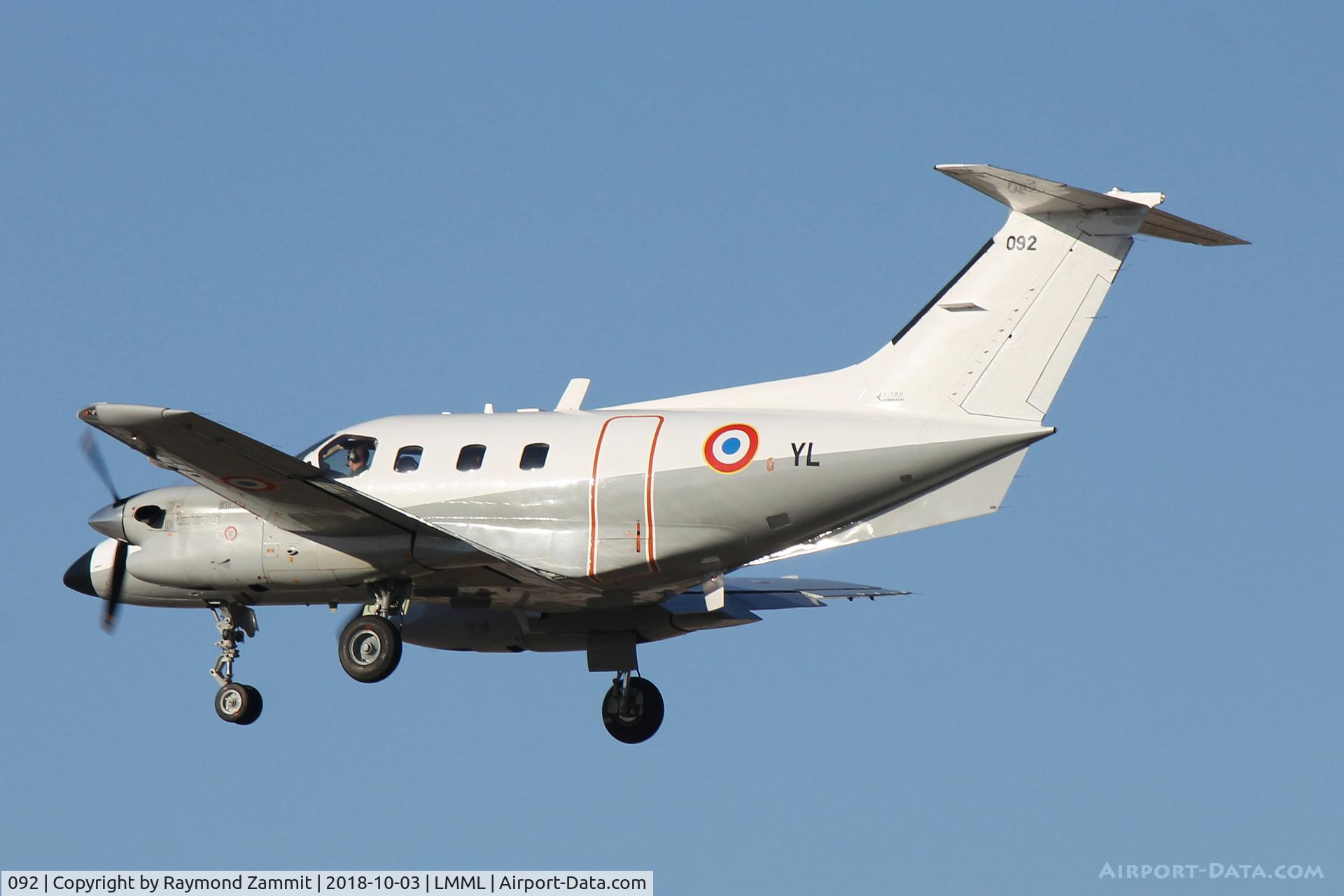 092, 1984 Embraer EMB-121AA Xingu C/N 121-092, Embraer EMB121AA Xingu 092/YL French Air Force