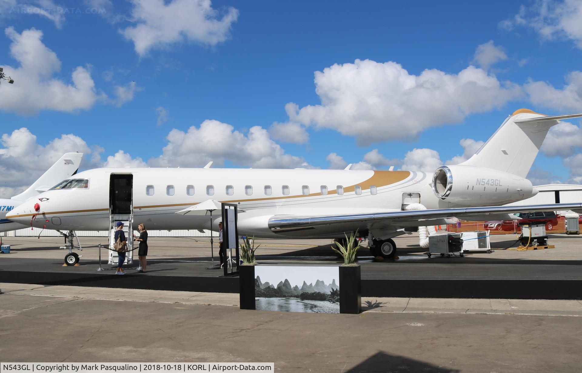 N543GL, 2013 Bombardier BD-700-1A10 Global 6000 C/N 9543, Global 6000