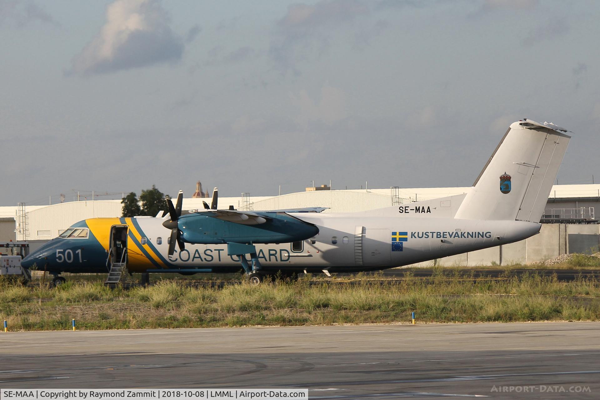 SE-MAA, 2006 De Havilland Canada DHC-8-311AQ Dash 8 C/N 622, De Havilland Canada DHC-8 SE-MAA/501 Swedish Coast Guard