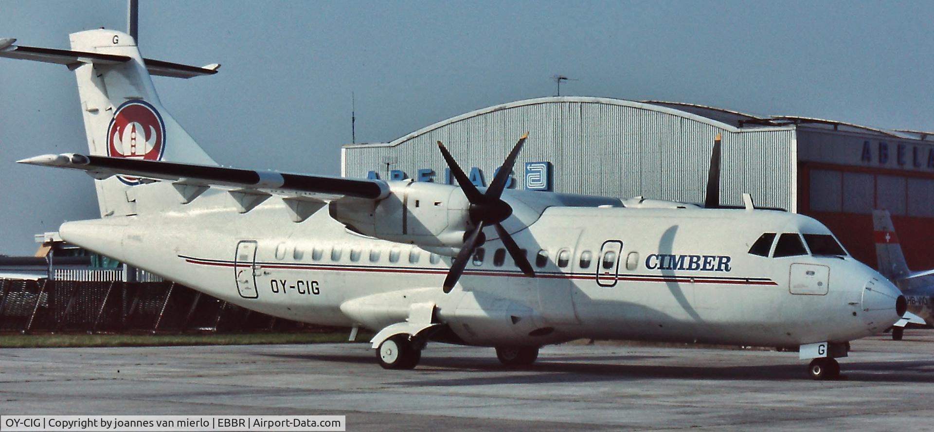 OY-CIG, 1986 ATR 42-320 C/N 019, Brussels G.A.T '90s