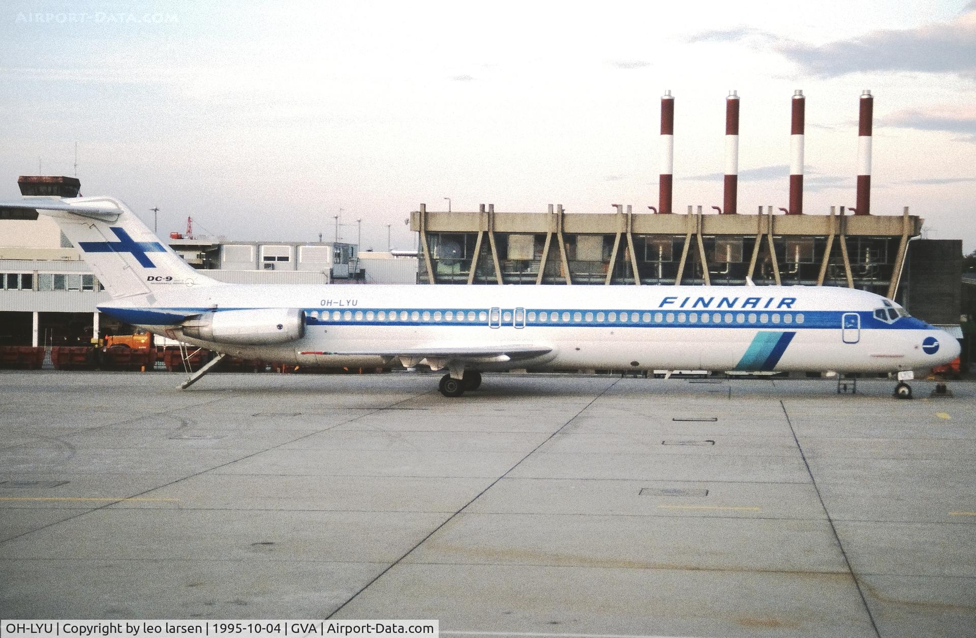 OH-LYU, 1978 Douglas DC-9-51 C/N 47771, Geneva 4.10.1995