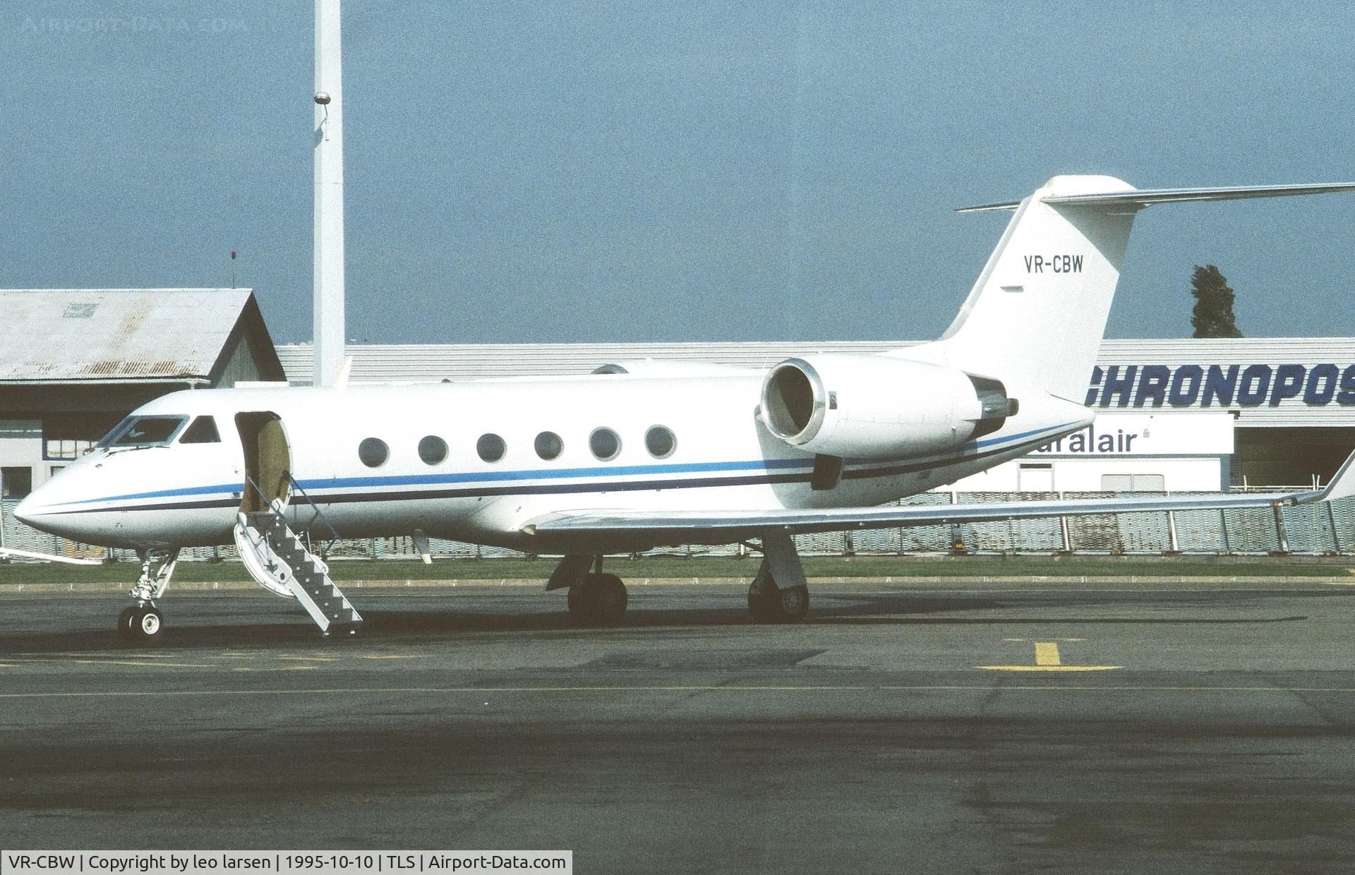VR-CBW, 1990 Gulfstream Aerospace G-1159C Gulfstream IV C/N 1096, Toulouse 10.10.1995