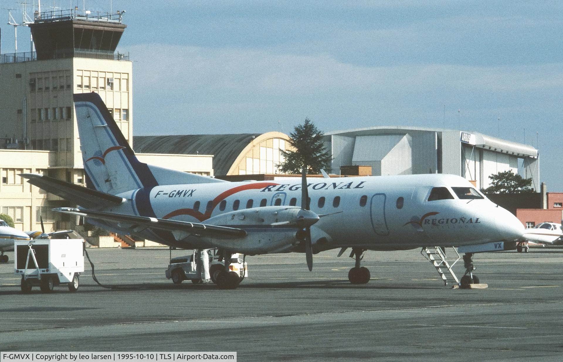 F-GMVX, 1993 Saab 340B C/N 340B-333, Toulouse 10.10.1995