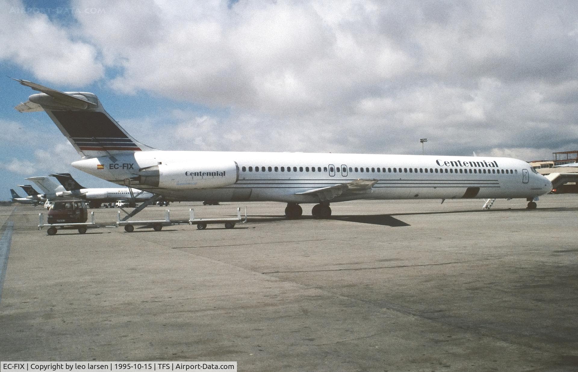 EC-FIX, 1986 McDonnell Douglas MD-83 C/N 43396-1305, Tenerife 15.10.1995