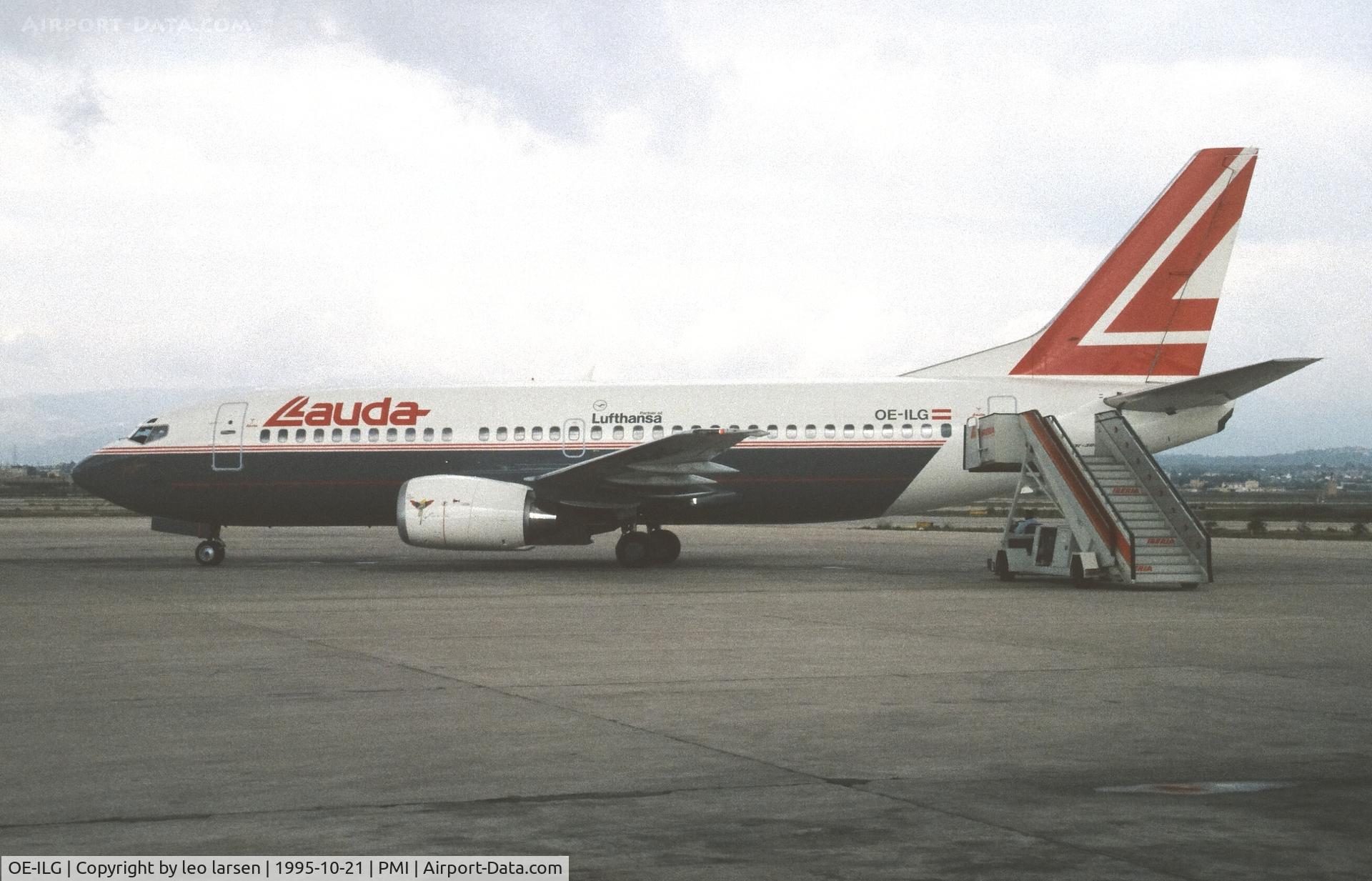 OE-ILG, 1988 Boeing 737-3Z9 C/N 24081, Palma de Mallorca 21.10.1995