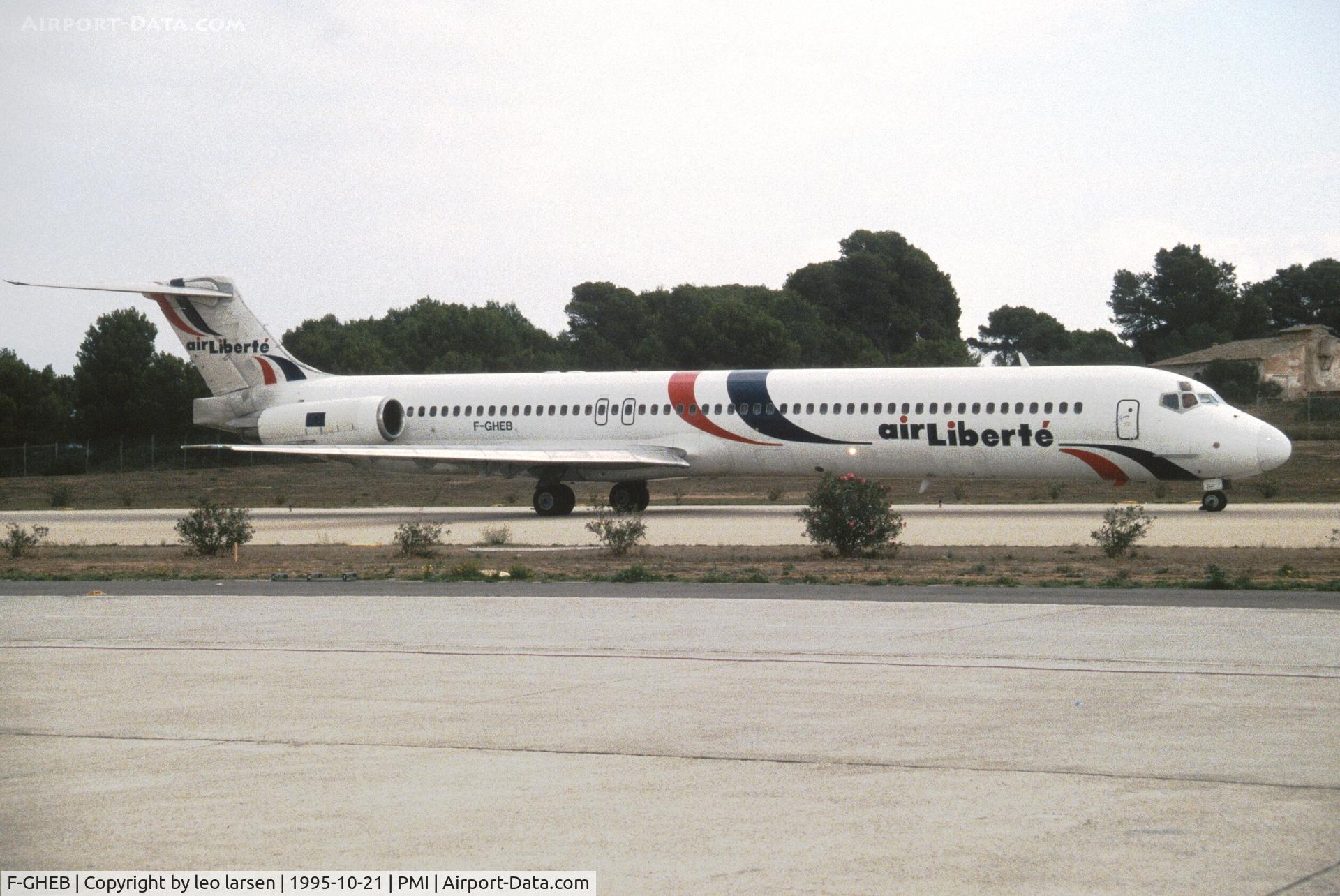 F-GHEB, 1988 McDonnell Douglas MD-83 (DC-9-83) C/N 49822, Palma de Mallorca 21.10.1995