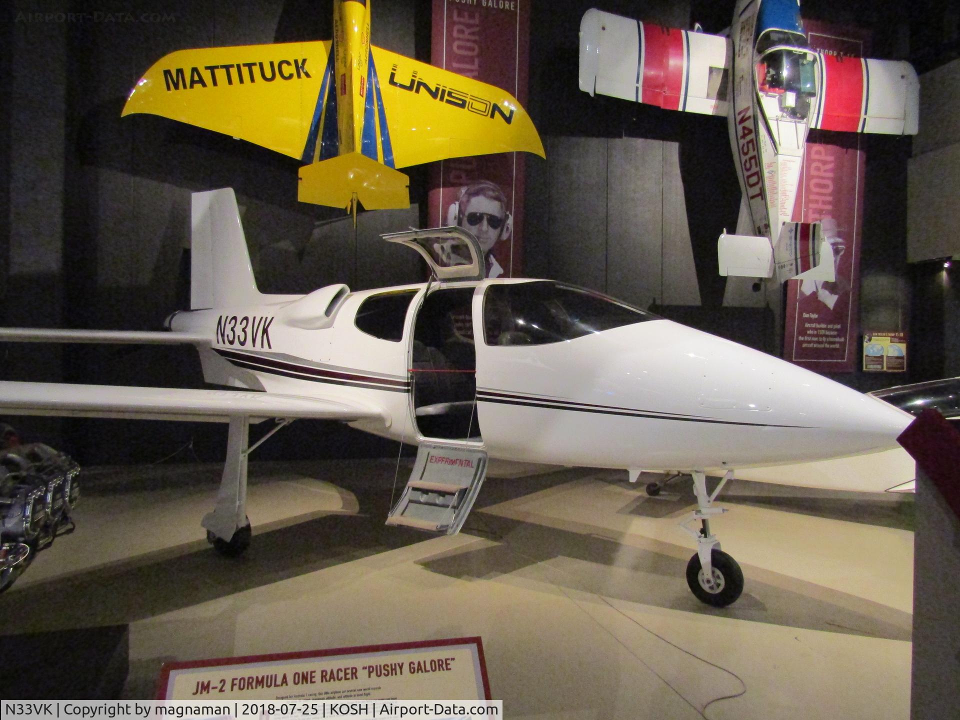 N33VK, 1991 Cirrus VK30 C/N 005, in EAA museum