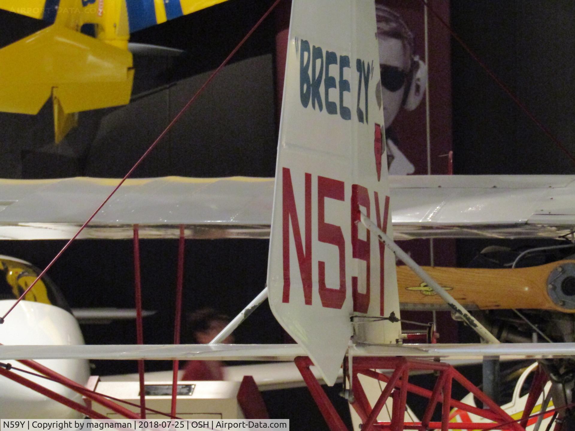 N59Y, 1964 Breezy RLU-1 C/N 5537, squeezed in at EAA musuem