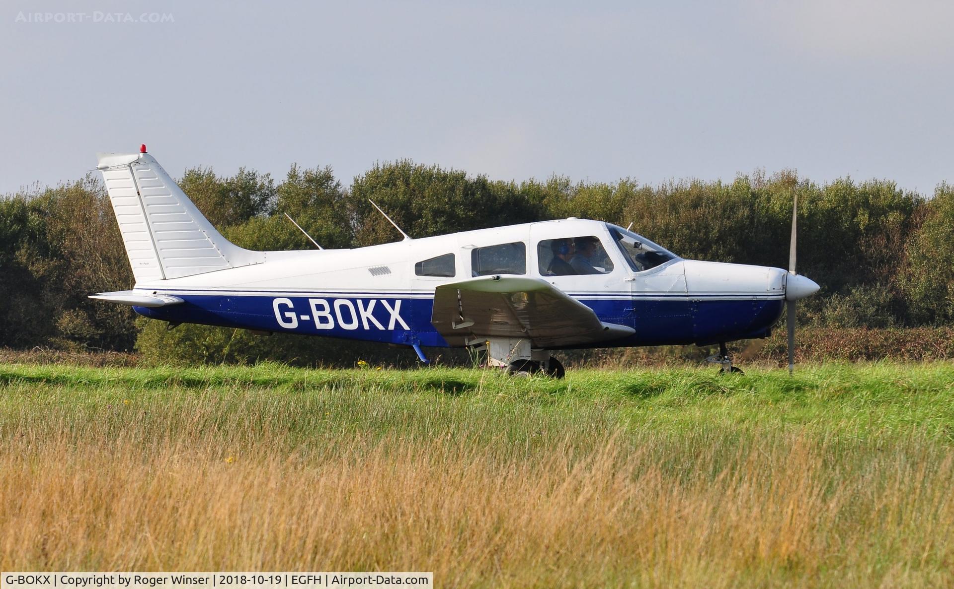 G-BOKX, 1978 Piper PA-28-161 Cherokee Warrior II C/N 28-7816680, Visiting Cherokee Warrior II.
