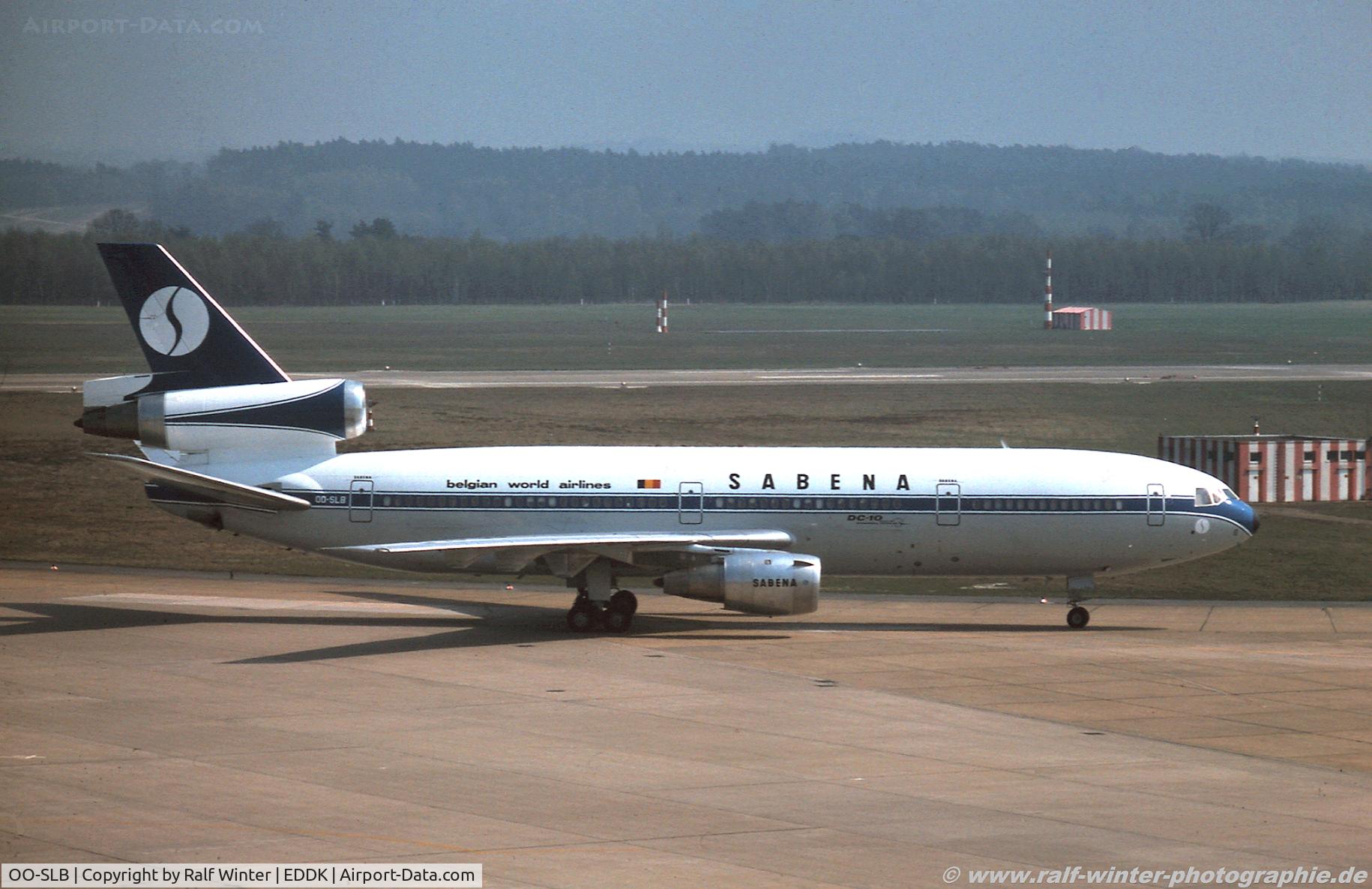 OO-SLB, 1974 McDonnell Douglas DC-10-30F C/N 47907, Douglas DC10-30FL - SN SAB Sabena World Airlines Belgien - 47907 - OO-SLB - 1976 - CGN
