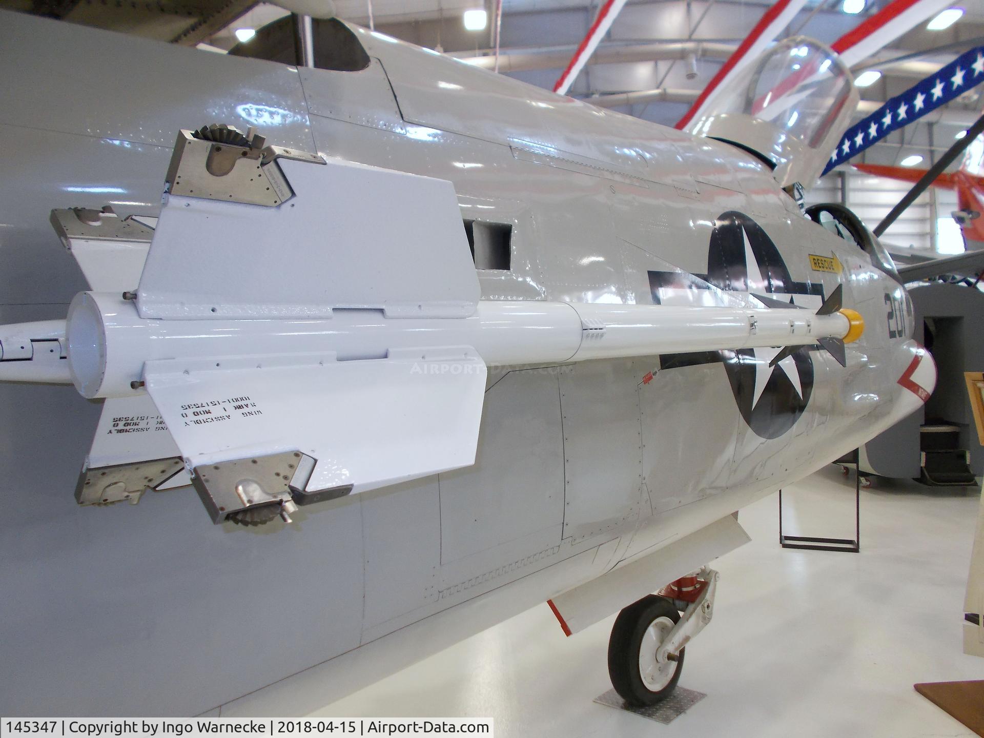 145347, 1957 Vought F-8A Crusader C/N Not found 145347, Vought F-8A Crusader at the NMNA, Pensacola FL