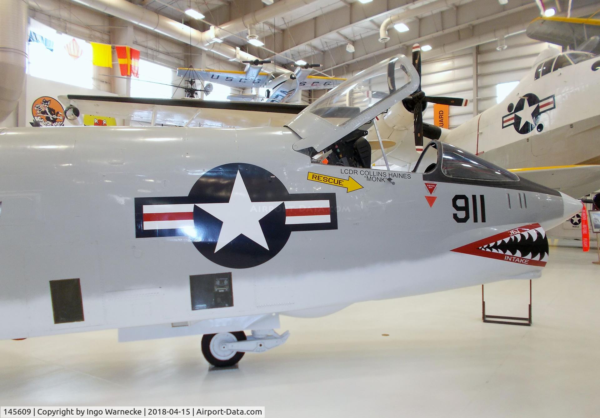 145609, Vought RF-8G Crusader C/N 304, Vought RF-8G Crusader at the NMNA, Pensacola FL