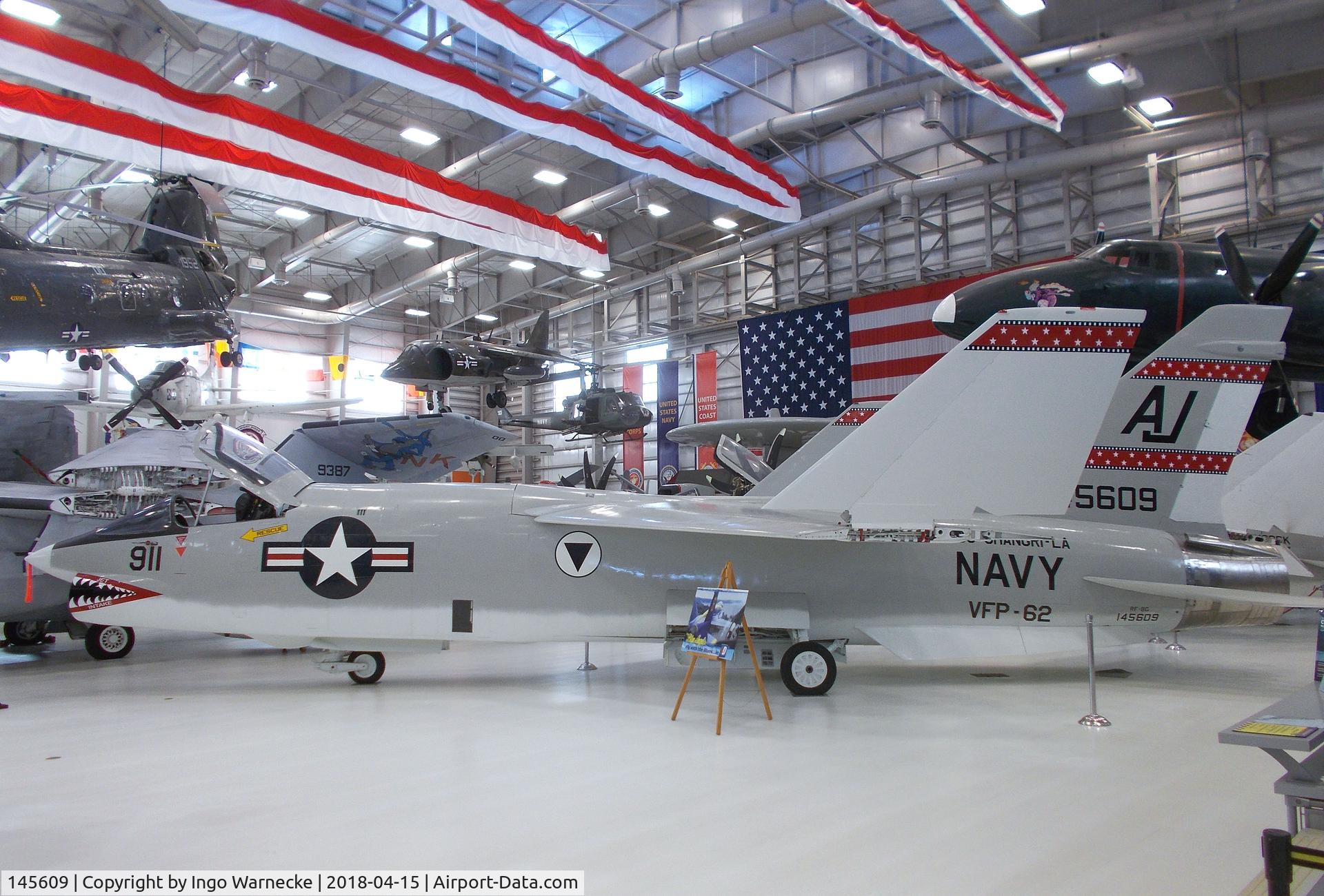 145609, Vought RF-8G Crusader C/N 304, Vought RF-8G Crusader at the NMNA, Pensacola FL