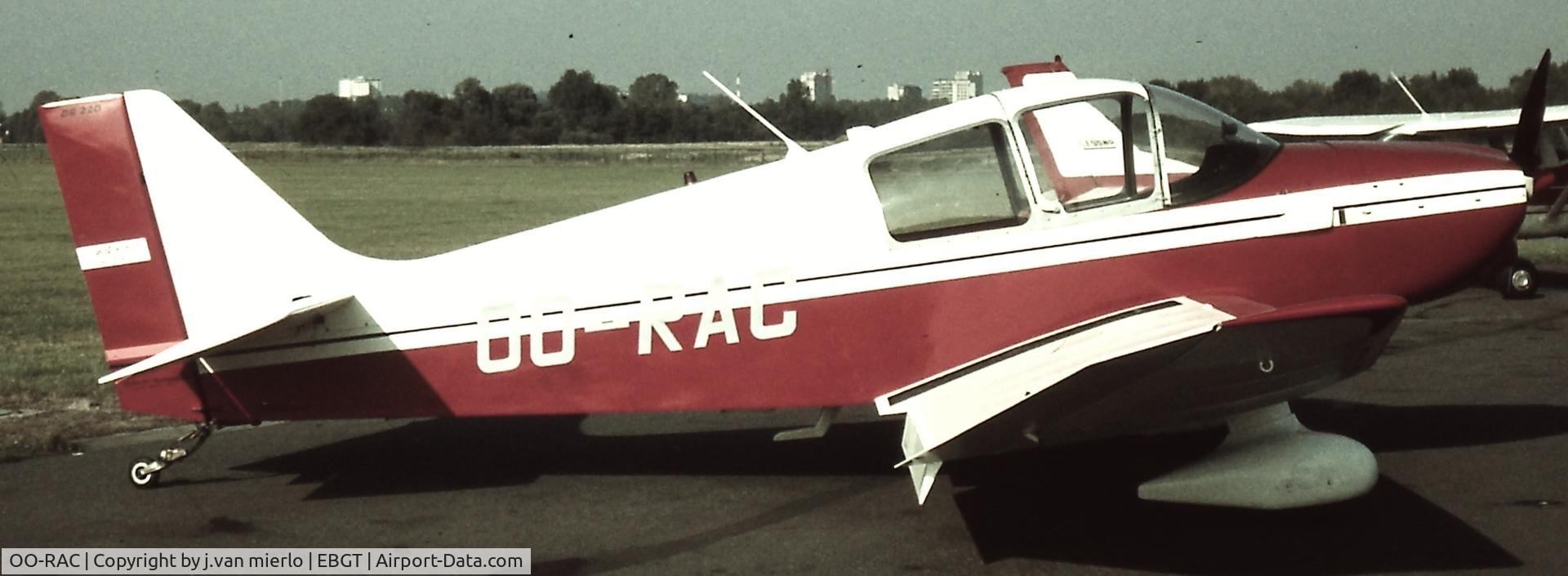 OO-RAC, CEA DR-220 2+2 C/N 4, Ghent, Belgium end'70s