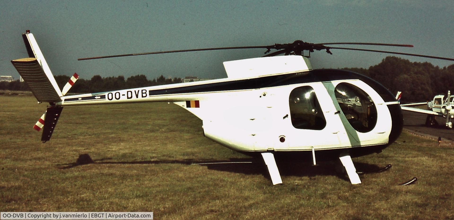 OO-DVB, 1974 Hughes 369HS C/N 140558S, Ghent? Belgium end '70s