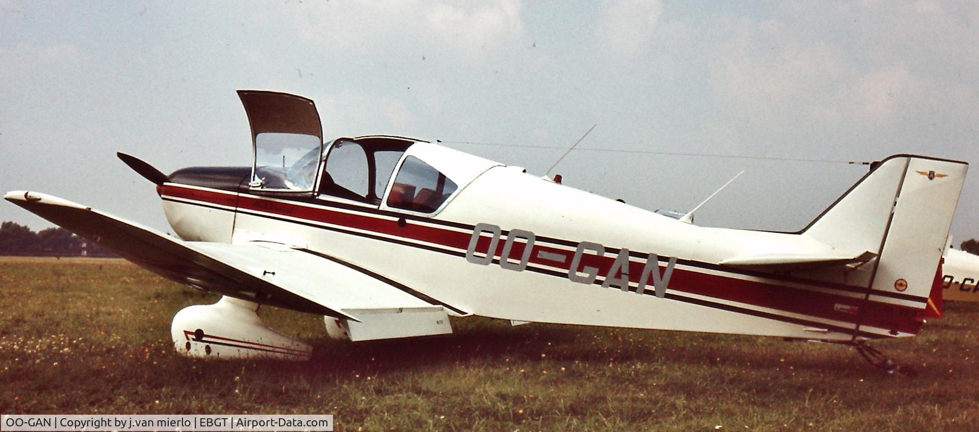 OO-GAN, 1964 Jodel D-150 Mascaret C/N 44, Ghent, Belgium end '70s