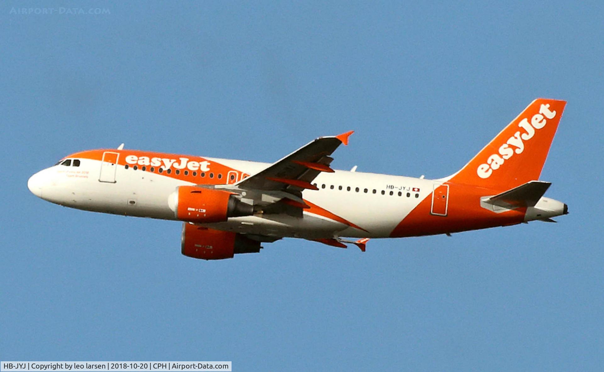 HB-JYJ, 2011 Airbus A319-111 C/N 4717, Copenhagen 20.10.2018
