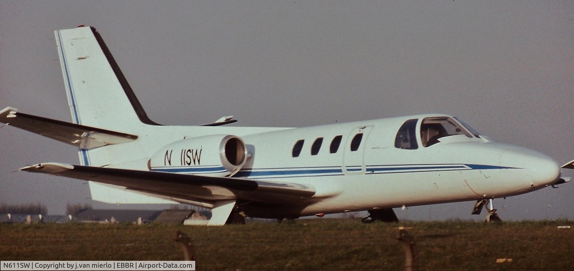 N611SW, 1973 Cessna 500 Citation I C/N 500-0093, EBBR ABELAG '80s