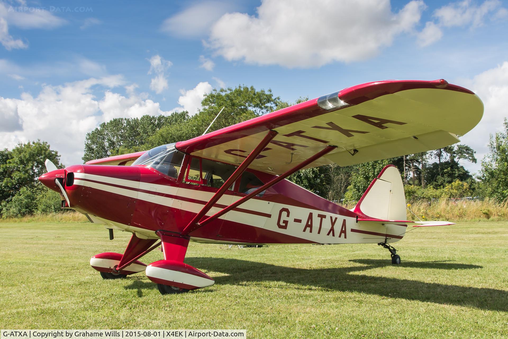 G-ATXA, 1956 Piper PA-22-150 Tri-Pacer C/N 22-3730, Piper PA-22 Tri-Pacer 150 G-ATXA, East Kirkby 1/8/15