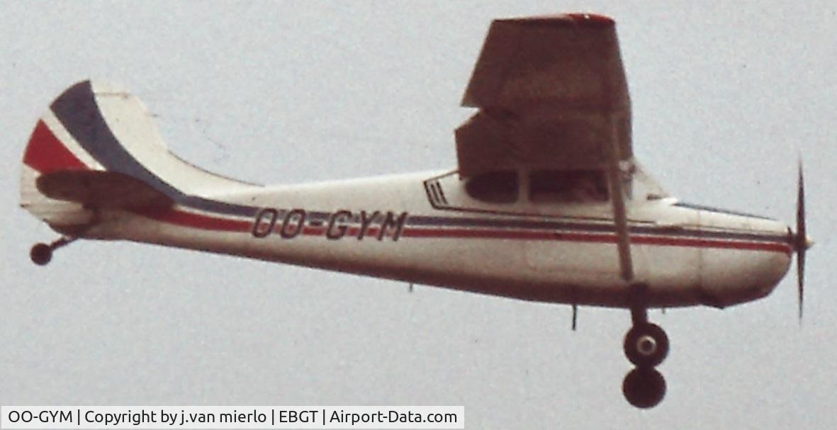 OO-GYM, 1952 Cessna 170B C/N 25509, Ghent, Belgium end'70s