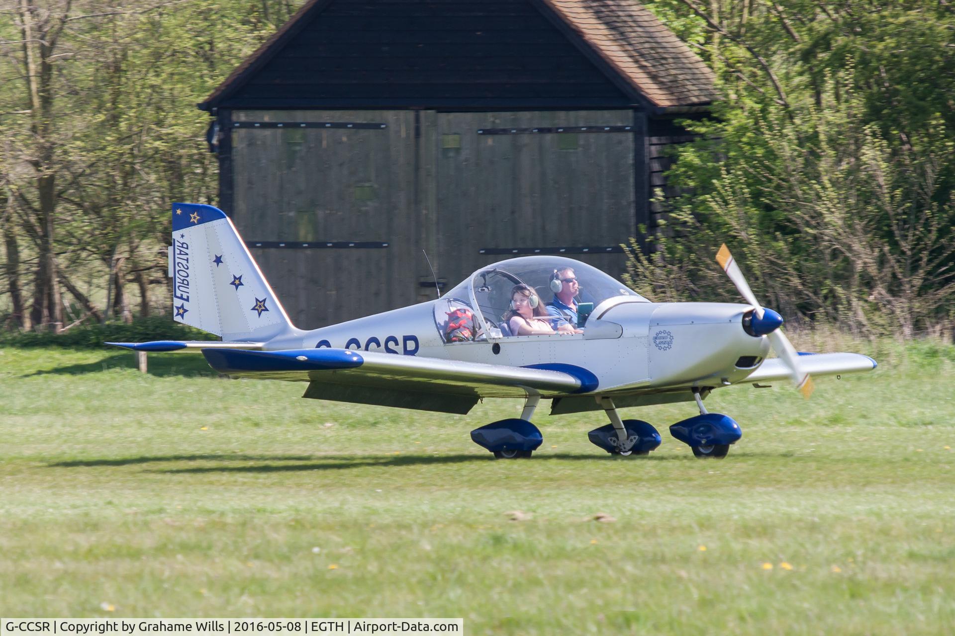 G-CCSR, 2004 Aerotechnik EV-97A Eurostar C/N PFA 315-14174, Aerotechnik EV-97A Eurostar G-CCSR Sierra Romeo Flying Group, Old Warden 8/5/16