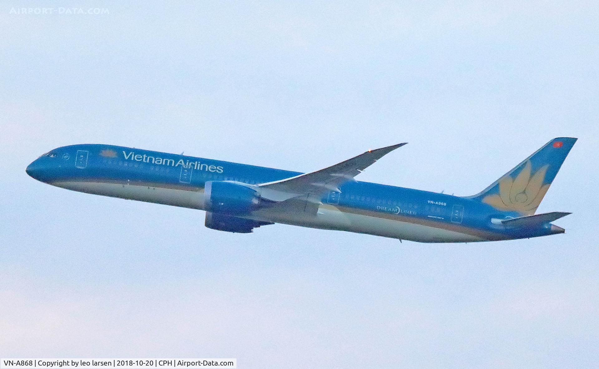VN-A868, 2016 Boeing 787-9 Dreamliner Dreamliner C/N 39288, Copenhagen 20.10.2018