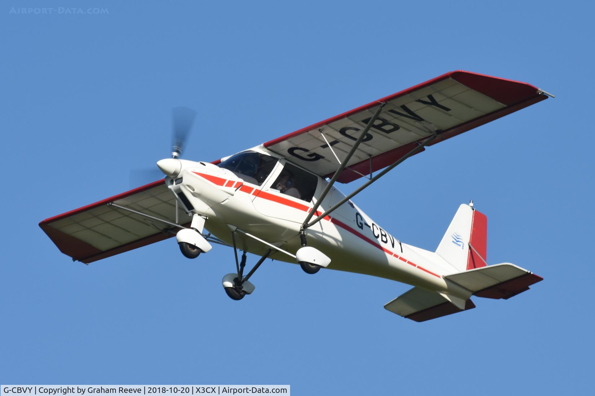 G-CBVY, 2002 Comco Ikarus C42 FB UK C/N PFA 322-13835, Departing from Northrepps.