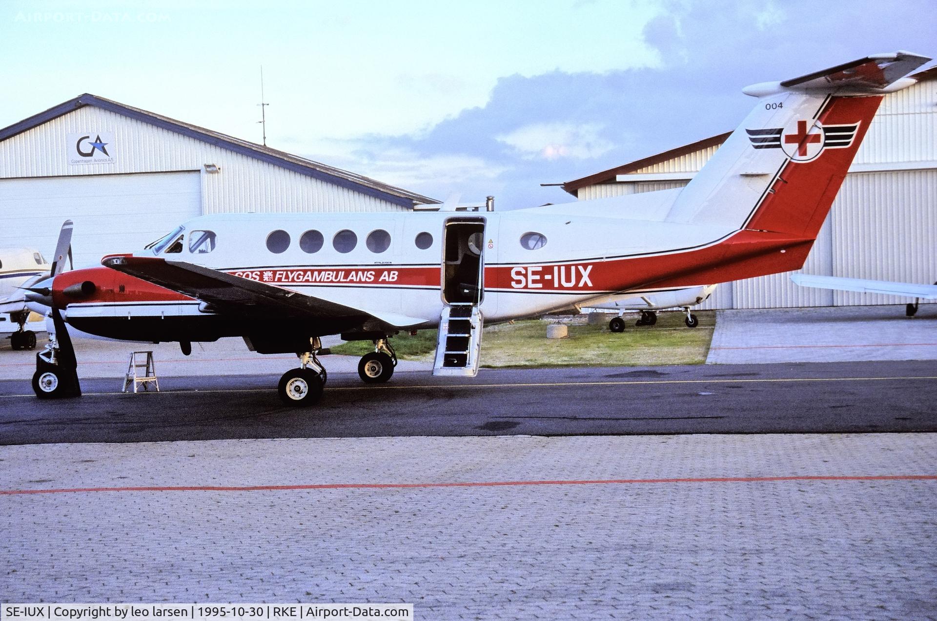 SE-IUX, 1980 Beech 200 Super King Air C/N BB-675, Roskilde 30.10.1995