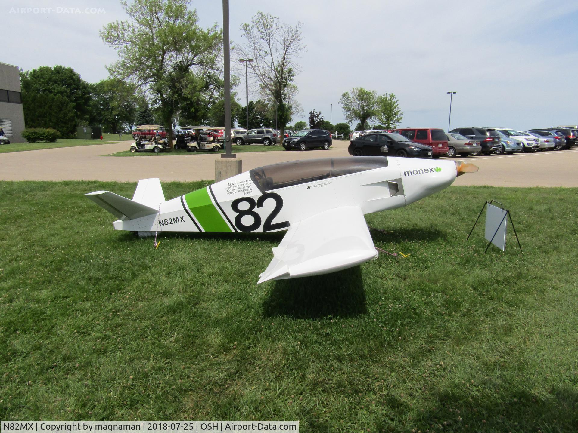 N82MX, 1980 Monnett Monex C/N 001, cool a/c at EAA museum