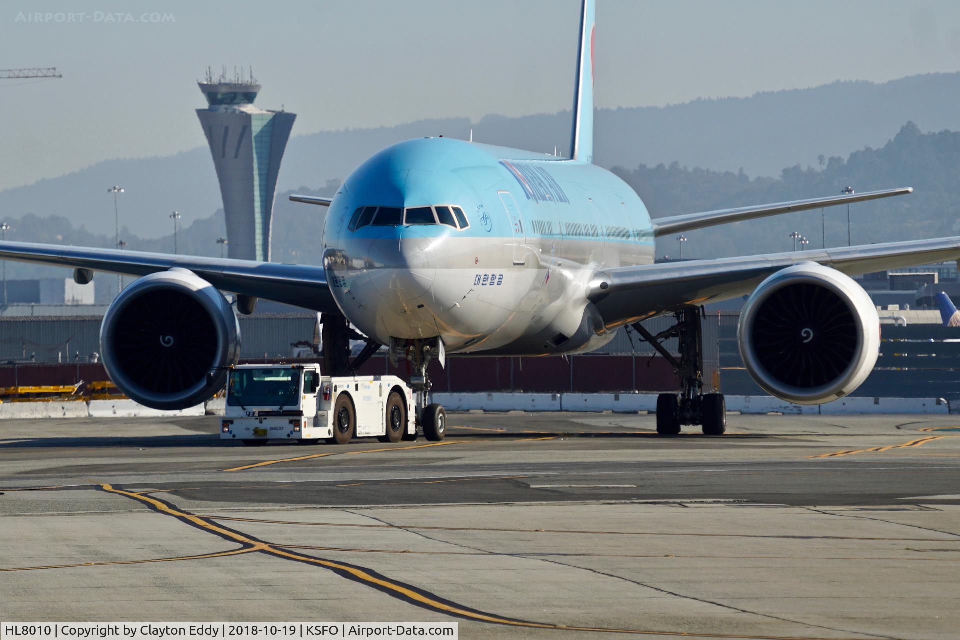 HL8010, 2015 Boeing 777-3B5/ER C/N 42120, SFO 2018.
