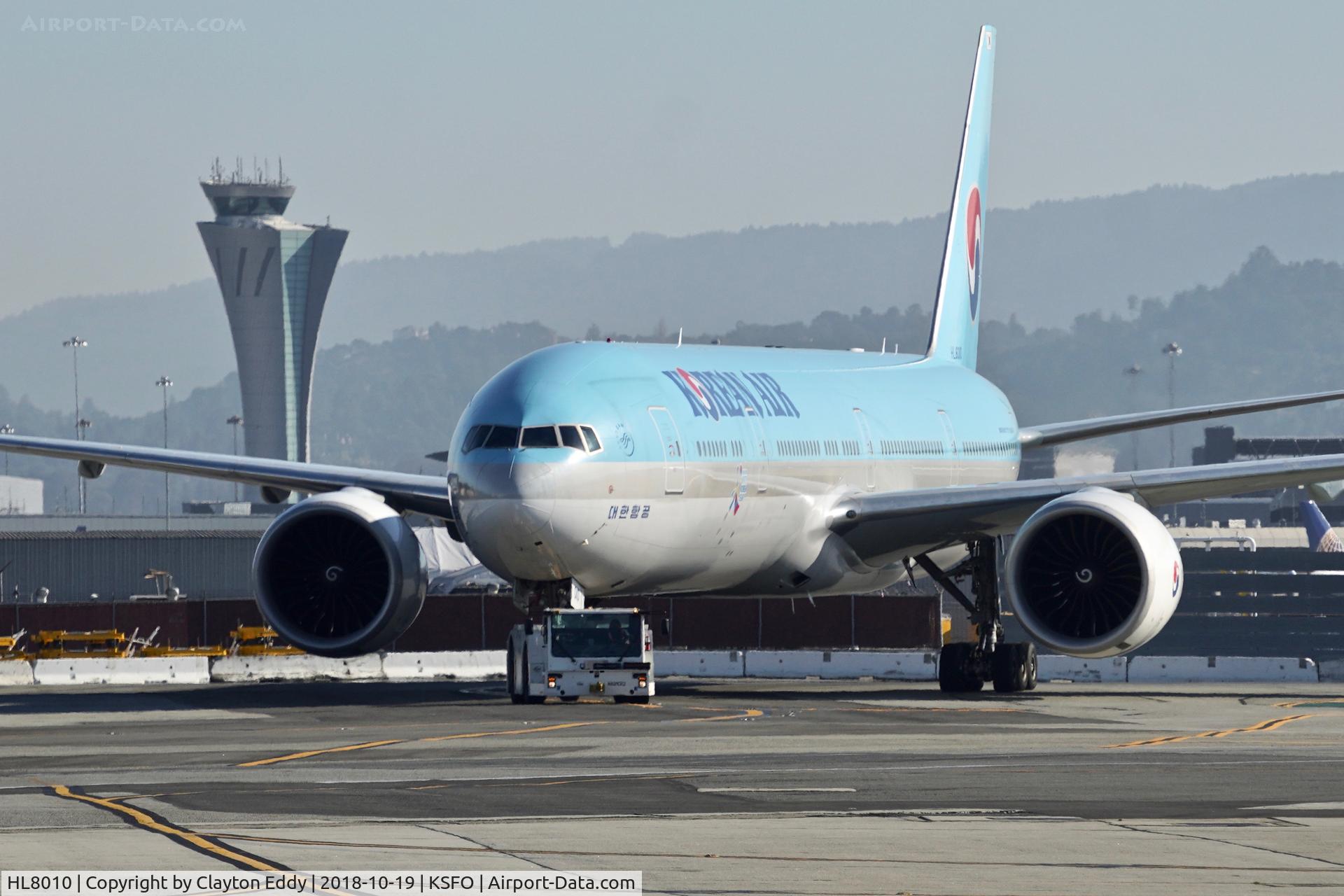 HL8010, 2015 Boeing 777-3B5/ER C/N 42120, SFO 2018.