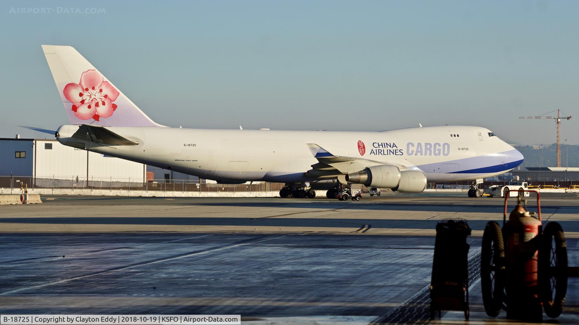 B-18725, 2007 Boeing 747-409F/SCD C/N 30771, SFO 2018.