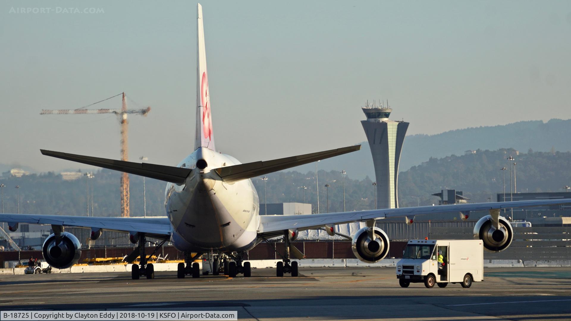 B-18725, 2007 Boeing 747-409F/SCD C/N 30771, SFO 2018.