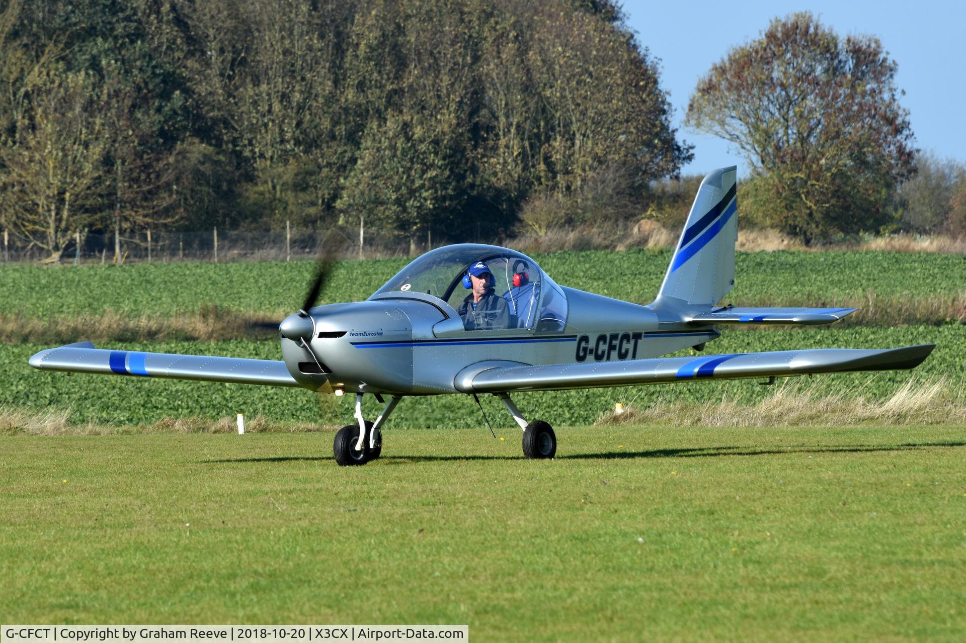 G-CFCT, 2008 Cosmik EV-97 TeamEurostar UK C/N 3208, Just landed at Northrepps.