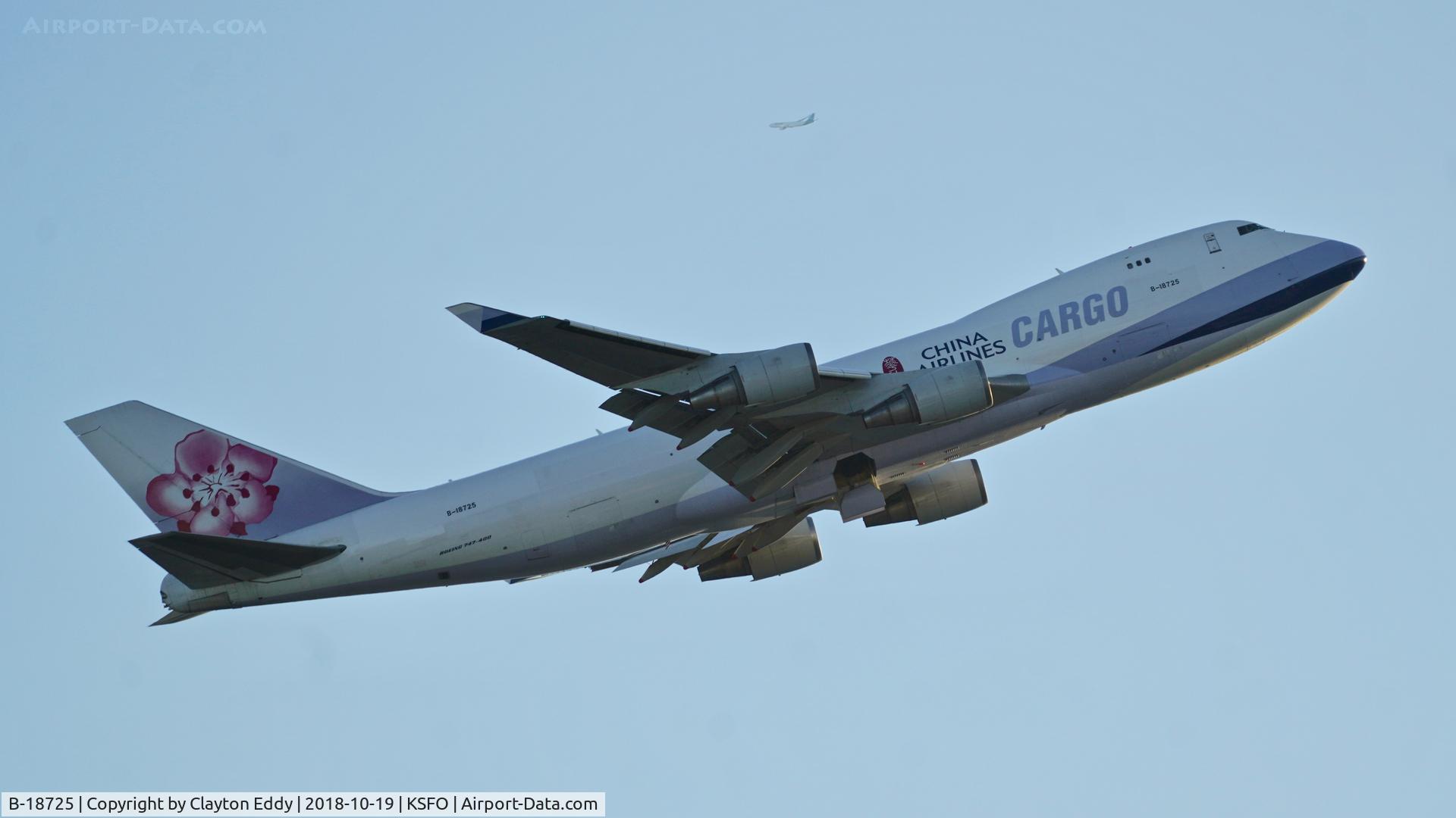 B-18725, 2007 Boeing 747-409F/SCD C/N 30771, SFO 2018.