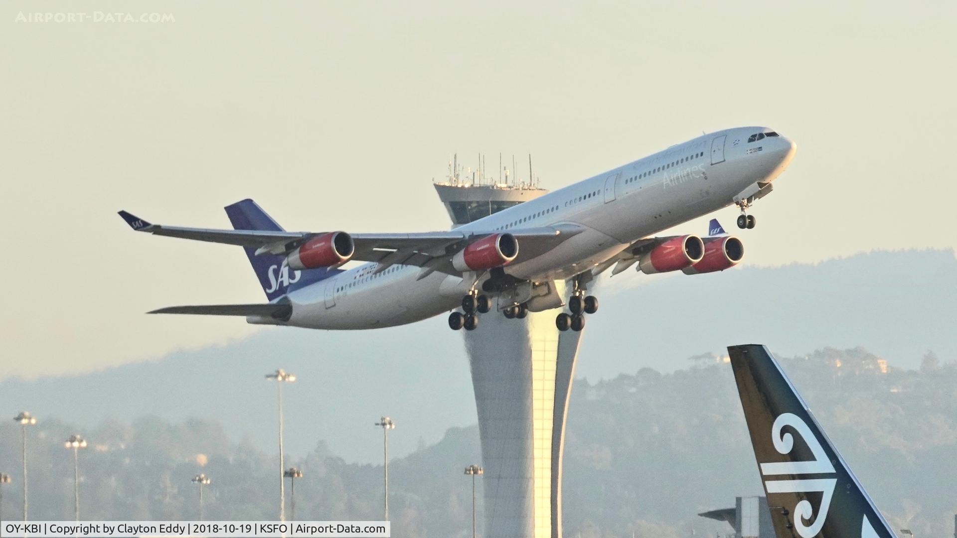 OY-KBI, 2001 Airbus A340-313X C/N 430, SFO 2018.
