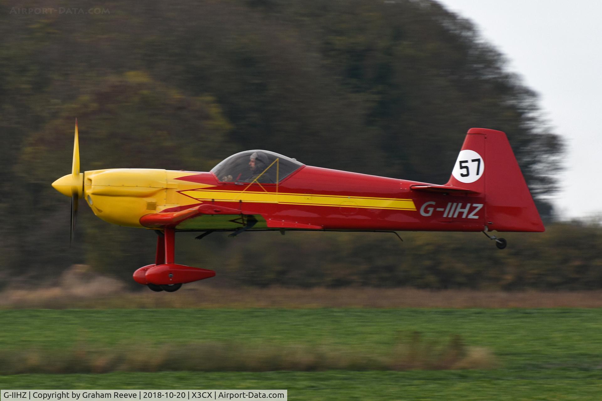 G-IIHZ, 1988 Mudry CAP-231 C/N 08, Departing from Northrepps.