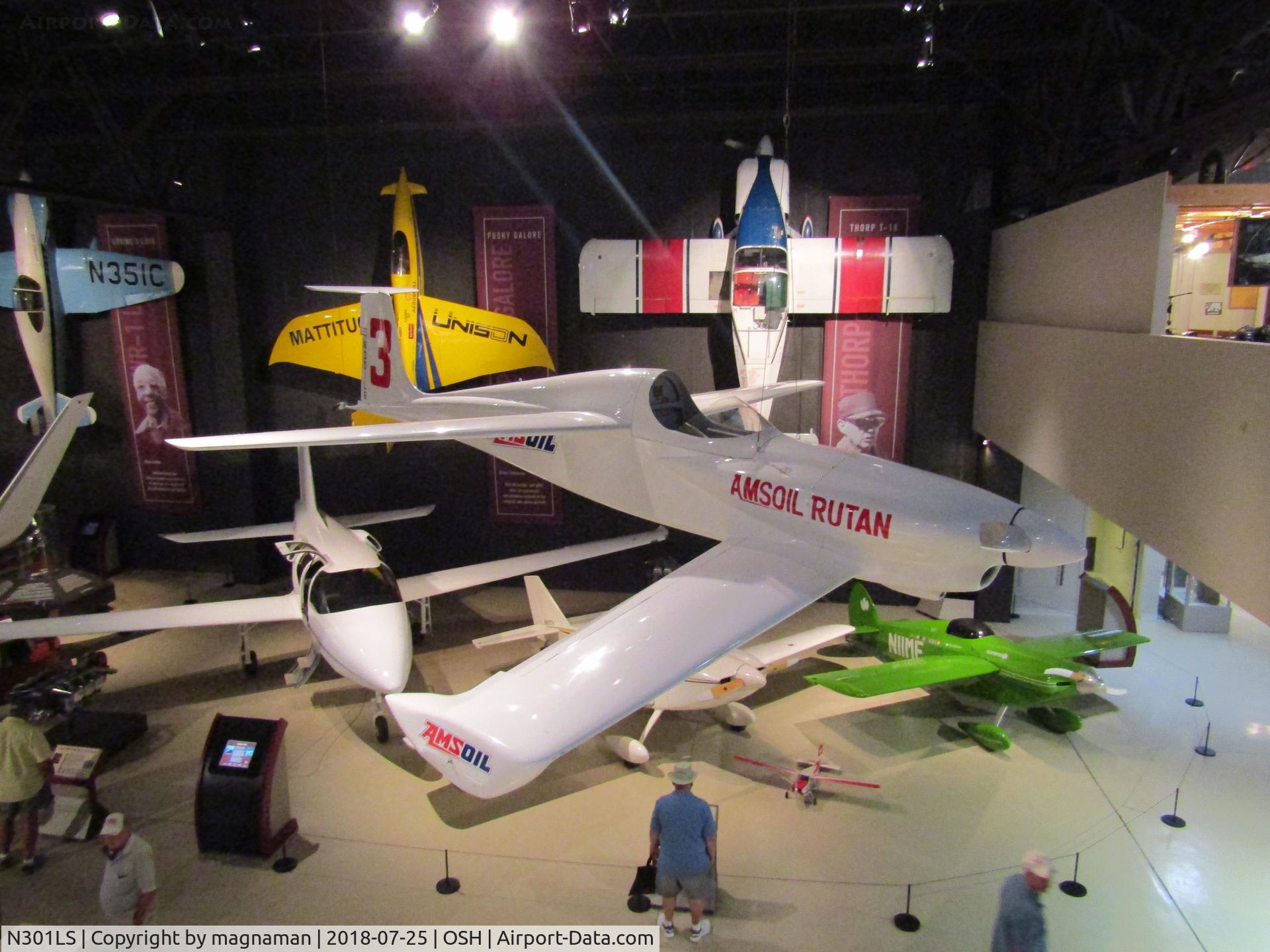 N301LS, 1981 Rutan 68 Amsoil Racer C/N 1, in EAA museum