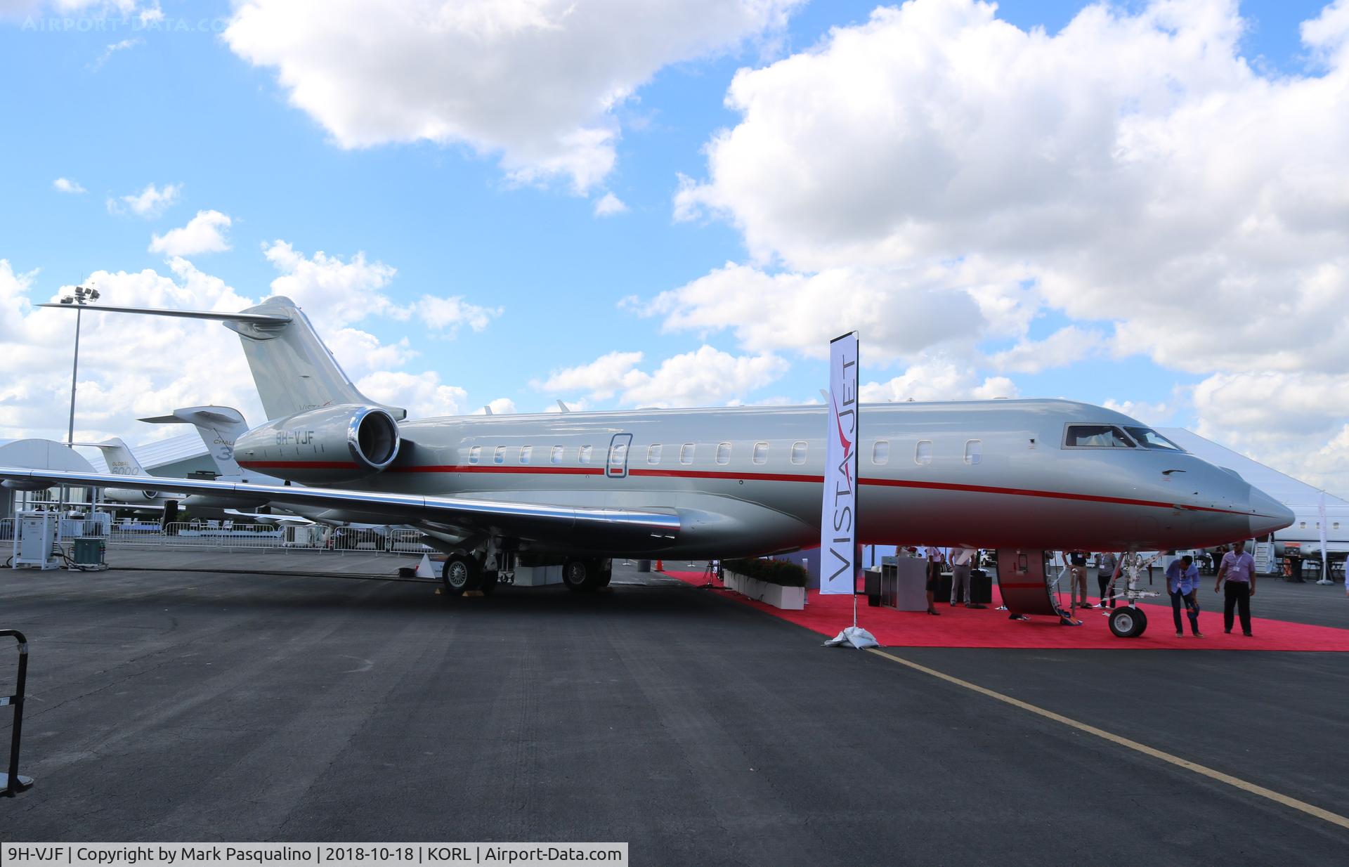 9H-VJF, 2012 Bombardier BD-700-1A10 Global 6000 C/N 9503, Global 6000