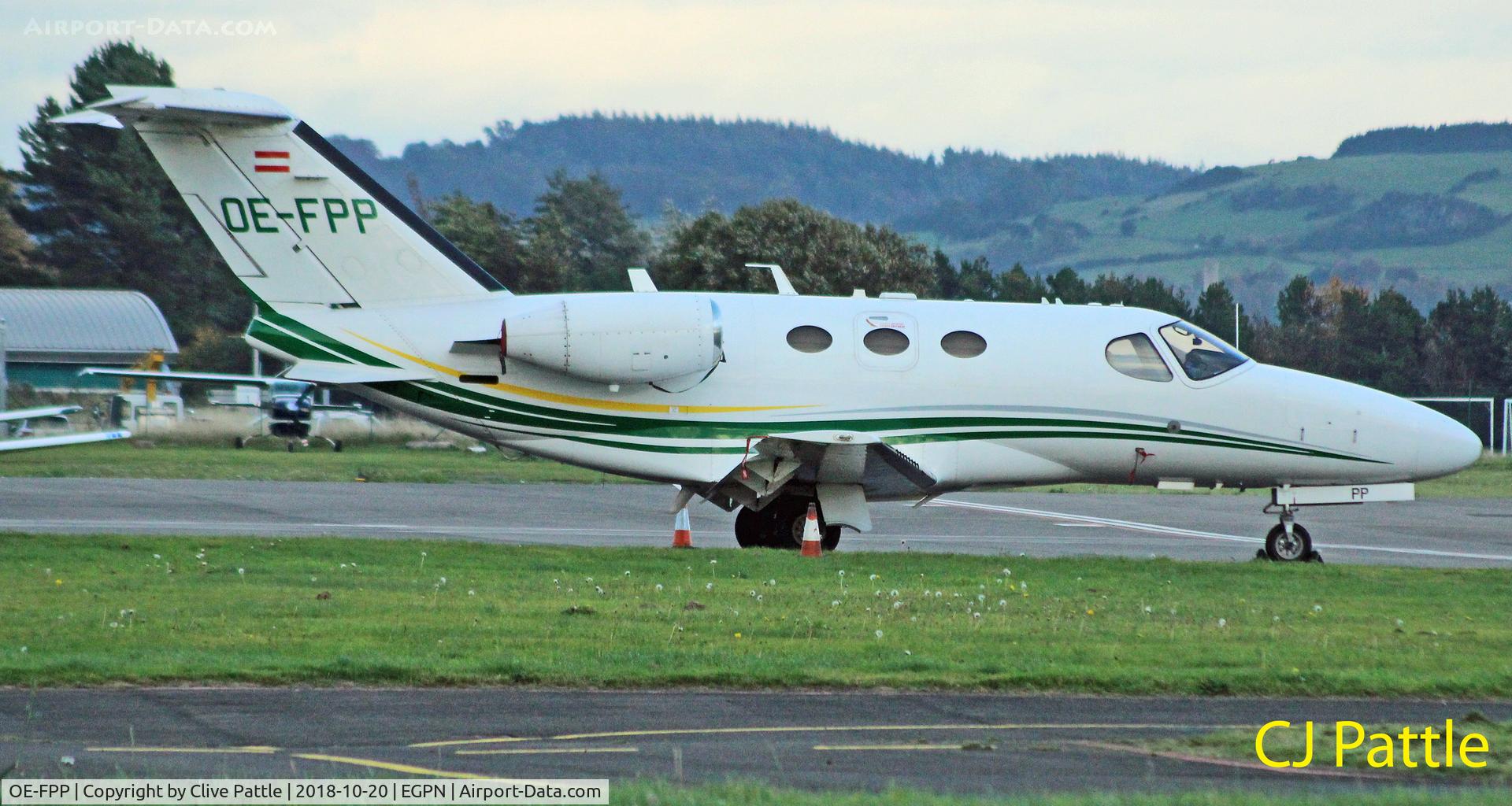 OE-FPP, 2009 Cessna 510 Citation Mustang Citation Mustang C/N 510-0186, On the ramp at Dundee